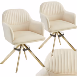 Découvrez le confort ultime avec le lot de 2 chaises pivotantes en velours Lona de tectake. Ces élégants meubles transforment ...