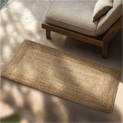 Tapis tissé à la main glim en jute style bohème -