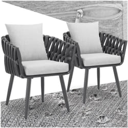 TecTake 405809 chaise d'extérieur Anthracite
