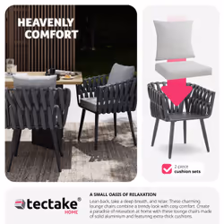 TecTake 405809 chaise d'extérieur Anthracite - Vue supplémentaire 5