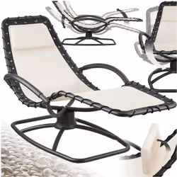 Des moments de détente absolue La chaise longue Toulon de tectake est l'option idéale pour vous détendre en plein air et écha ...