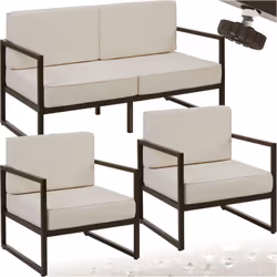 L’indispensable de votre extérieur Apportez à votre espace extérieur une atmosphère chaleureuse et conviviale avec le salon d ...