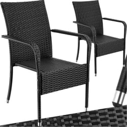Chaise en résine tressée résistante et durable douce pour le sol et empilable