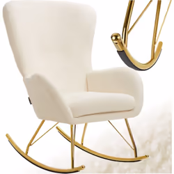 Un incontournable Le fauteuil à bascule Swing de tectake apporte à la fois mouvement et confort à votre intérieur. Son rembou ...