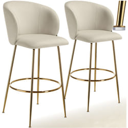 Chaise de bar avec dossier large et un repose-pieds 51 x 60 x 106 cm et capacité de charge 120 kg