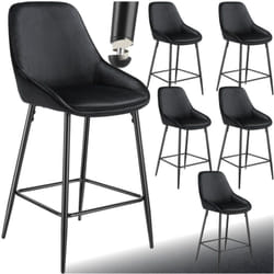 Chaise de bar dossier et repose-pieds 49 x 54 x 100 cm et capacité de charge 120 kg