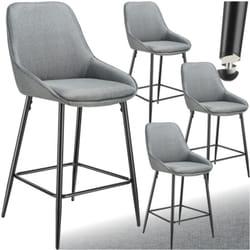 Chaise de bar dossier et repose-pieds 49 x 54 x 100 cm et capacité de charge 120 kg