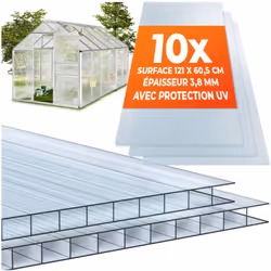 Un véritable polyvalent Que ce soit pour la couverture de terrasse, la serre ou le carport – avec les plaques alvéolaires Shi ...
