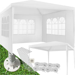 Pavillon 3 x 3 m avec système d'emboîtement parties latérales amovibles