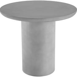 Table de jardin ronde design minimaliste  gris béton - TU