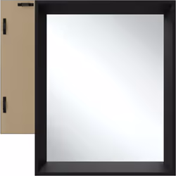Ambiance de bien-être tendance Le miroir mural rectangulaire Elina de tectake séduit par ses lignes épurées qui réhaussent vi ...