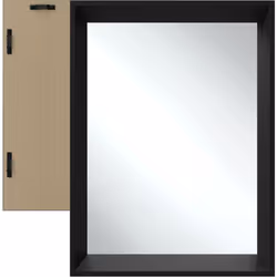 Ambiance de bien-être tendance Le miroir mural rectangulaire Elina de tectake séduit par ses lignes épurées qui réhaussent vi ...