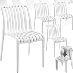 Tectake - Chaises de jardin alcudia résistantes aux intempéries et empilables -