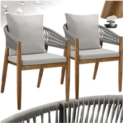 Chaise de jardin Bois d'acacia lasuré et résistant aux intempéries 59 x 58 x 76,5 cm et capacité de charge de 120 kg