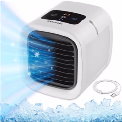 Fraîcheur à emporter Découvrez le puissant refroidisseur d'air Frosty de tectake et apportez un vent de fraîcheur dans chaque ...