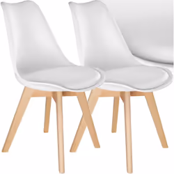 Cet ensemble de chaises de salle à manger tectake se distingue par son design élégant et sa couleur sobre, qui s'intégreront  ...