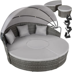 Bain de soleil rond modulable santorin -