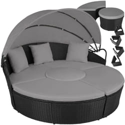 Bain de soleil rond modulable santorin -