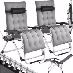 Installez-vous comme sur un nuage sur la chaise longue pliante Cloud de tectake. Son coussin et son rembourrage épais et doux ...