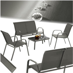 Tectake - Salon de jardin nora pour 4 personnes -