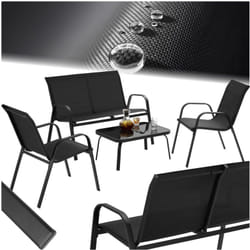 Tectake - Salon de jardin nora pour 4 personnes -