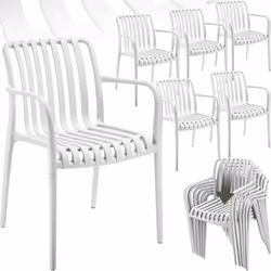 Asseyez-vous et profitez Les chaises de jardin Alcudia de tectake allient élégance et confort avec leurs lignes épurées et le ...