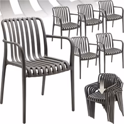 Asseyez-vous et profitez Les chaises de jardin Alcudia de tectake allient élégance et confort avec leurs lignes épurées et le ...