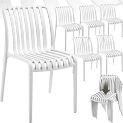 Chaises de jardin ALCUDIA résistantes aux intempéries et empilables -