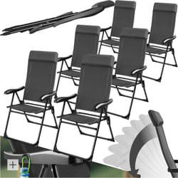 Chaise de camping pliable  gris anthracite