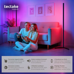 Lampe Sur Pied Led Spectra 16 Millions De Couleurs Et Plus De 200 Modes Lumineux - Lot De 2