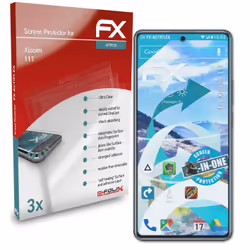 atFoliX 4061187668038, Xiaomi, 11T, Résistant aux rayures, Transparent, 3 pièce(s)