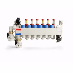 Collecteur compact - REHAU - 7 circuits - 14707501001 - Collecteur compact 7 circuits pour plancher chauffant rafraîchissant  ...