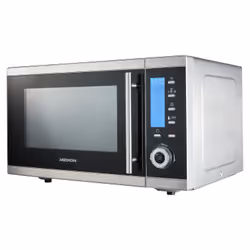 MEDION Micro-ondes Grill -four- 15501 - 25 L - Micro-Ondes 900 W - Grill 1100 W - Chaleur tournante 2500W / Max. 230°C - Argent - Vue supplémentaire 4
