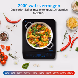 MEDION Plaque de cuisson induction - MD 17595 - 1 Zone - Jusqu'à 240°C - 10 niveaux de puissance - Programmes automatiques - Noir - Vue supplémentaire 17