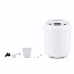 MEDION Machine à pain MD 11011 - 19 programmes - 3 niveaux de brunissage - 550 W - 1 Kg - Blanc