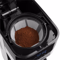 MEDION MD 18458 - Cafetière filtre programmable avec carafe isotherme - 900 Watt - 1,2 Litres - Argent