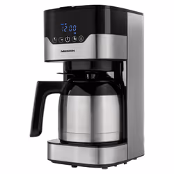 MEDION MD 18458 - programmable avec carafe isotherme - 900 Watt - 1,2 Litres - Argent Machine à café filtre - Vue supplémentaire 4