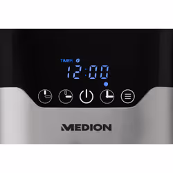 MEDION MD 18458 - programmable avec carafe isotherme - 900 Watt - 1,2 Litres - Argent Machine à café filtre - Vue supplémentaire 5