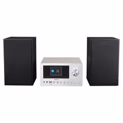MEDION P85003 - Micro Système Audio - DAB+ - WiFi - Lecteur CD - Bluetooth - Argent, Système micro audio domestique, Noir, Ar ...