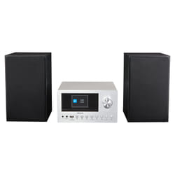 MEDION P85003 - Micro Système Audio - DAB+ - WiFi - Lecteur CD - Bluetooth - Argent
