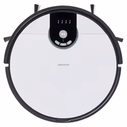 MEDION Aspirateur Robot - S20 SW - App et Alexa - navigation intelligente - technologie cyclone - 100 min - Blanc