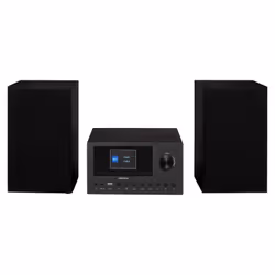 MEDION P85003 - Micro Système Audio - DAB+ - WiFi - Lecteur CD - Bluetooth - Noir, Système micro audio domestique, Noir, 30 W ...