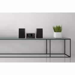 MEDION P85003 - Micro Système Audio - DAB+ - WiFi - Lecteur CD - Bluetooth - Noir