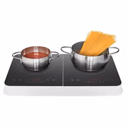 MEDION Plaque de cuisson double induction MD 18493 - 3.500 W - 2 zones - 10 niveaux de température - 180 min. - Blanc - Vue supplémentaire 4