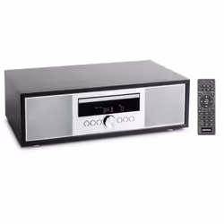 MEDION Radio stéréo - DAB+ LIFE P64145, Personnel, Analogique et numérique, AM, DAB+, FM, UKW, 30 W, 3,5 mm, Noir, Argent