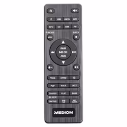 MEDION Radio stéréo DAB+ P64145 - FM - Bluetooth - CD/MP3 lecteur - 2 x 15 W RMS - Anthracite
