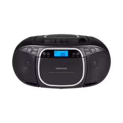 MEDION E66476 - Radio - Lecteur CD/MP3/cassettes - écran LCD - stéréo PLL-FM - USB - 2 x 20 W - Noir - Vue supplémentaire 5