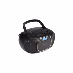 MEDION E66476 - Radio - Lecteur CD/MP3/cassettes - écran LCD - stéréo PLL-FM - USB - 2 x 20 W - Noir - Vue supplémentaire 6