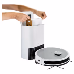 MEDION X21 SW robot aspirateur 0,25 L Sac à poussière Gris, Blanc