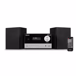 MEDION LIFE E64088, Système micro audio domestique, Noir, Métallique, Haut, 10 W, 2-voies, DAB+, FM, UKW